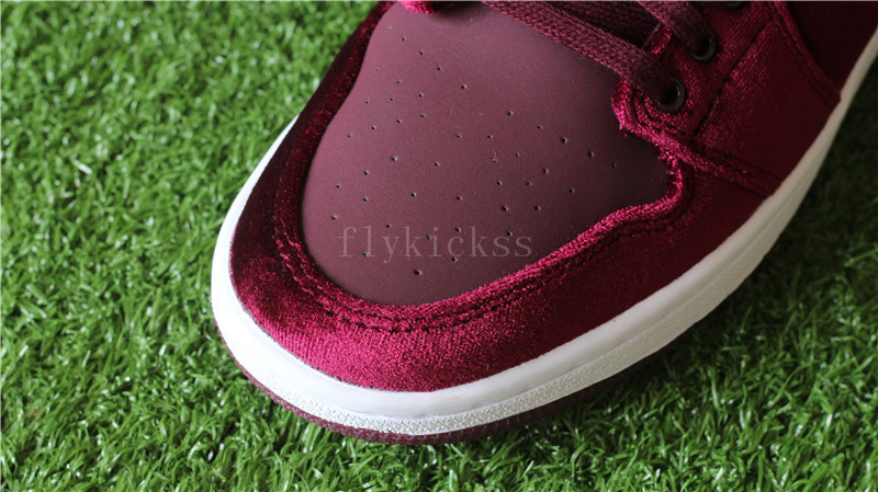 Authentic Air Jordan 1 Velvet Night Maroon